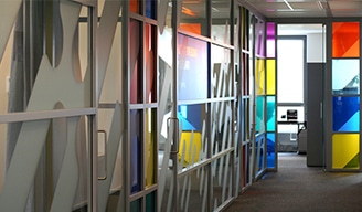 Interieur aankleding in Domus Medica